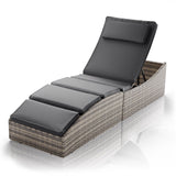 Faltbare Polyrattan Sonnenliege Lamia