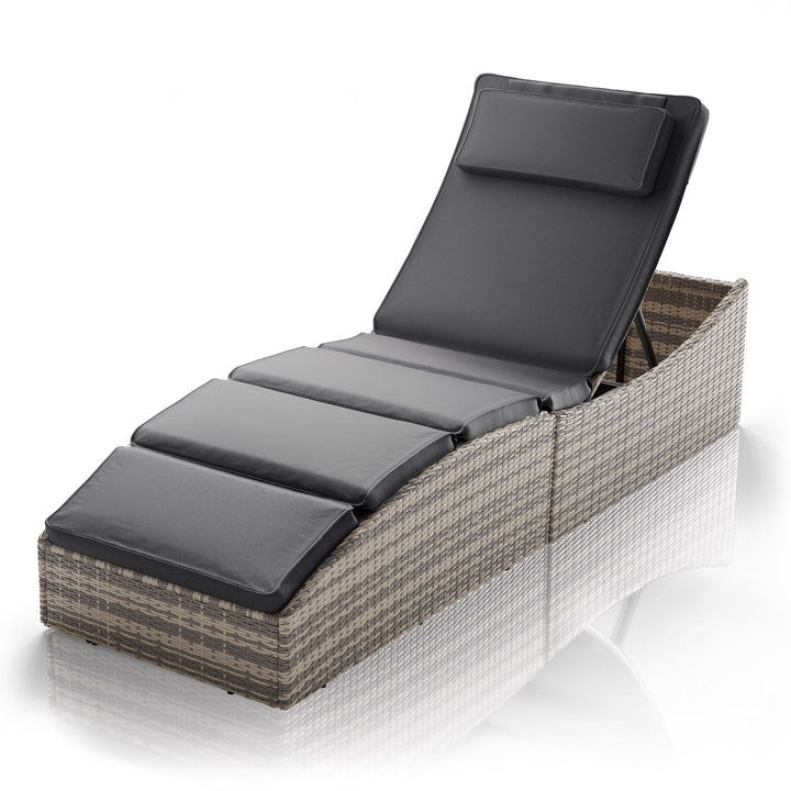 Faltbare Polyrattan Sonnenliege Lamia