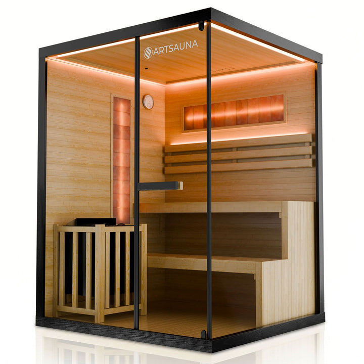 Traditionelle Sauna Vantaa - Schwarz