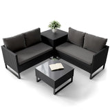 Gartenlounge für 4 Personen Santorini