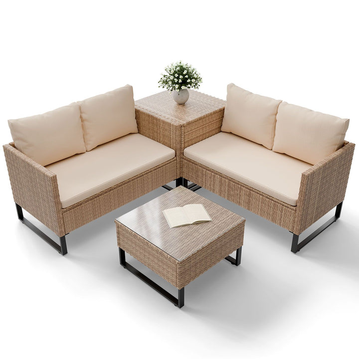 Gartenlounge für 4 Personen Santorini