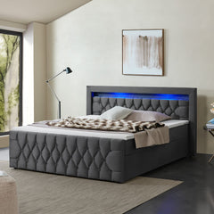 Boxspringbett Leona - Samt