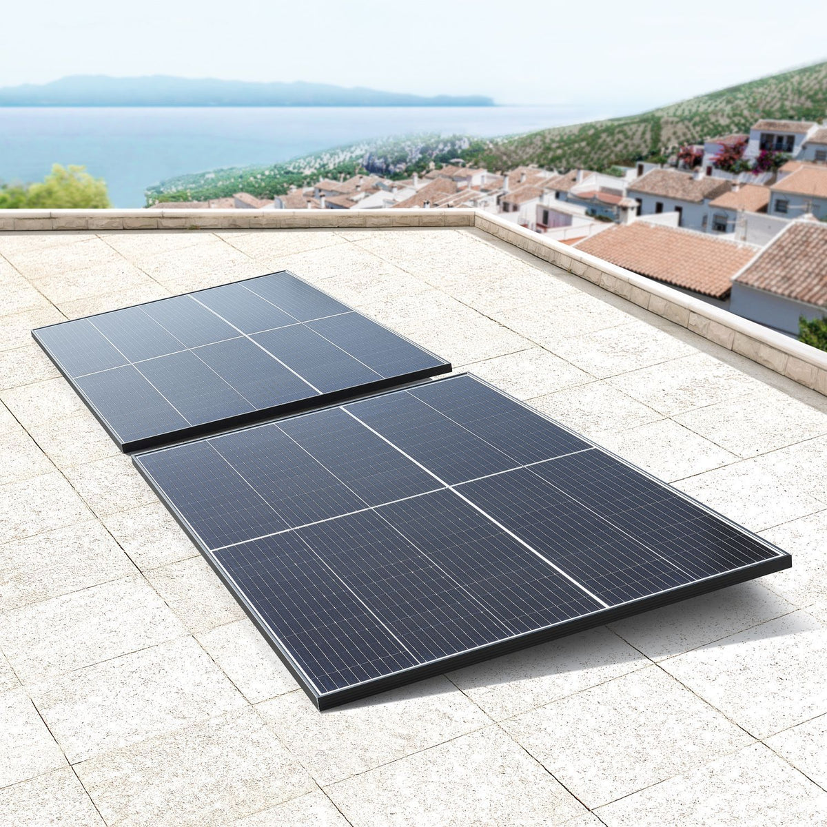 Solaranlage Set mit 8 Longi 400 W Solarpaneele & Wechselrichter