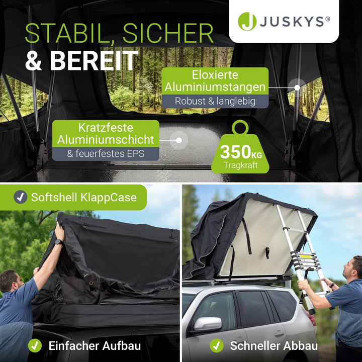 Dachzelt Lago für 2-3 Personen