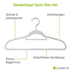 Kleiderbügel - Samt