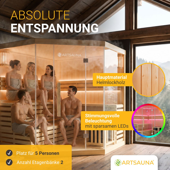 Indoor Sauna Espoo 200 Premium