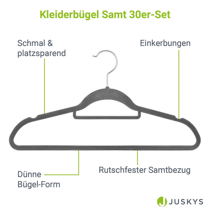 Kleiderbügel - Samt