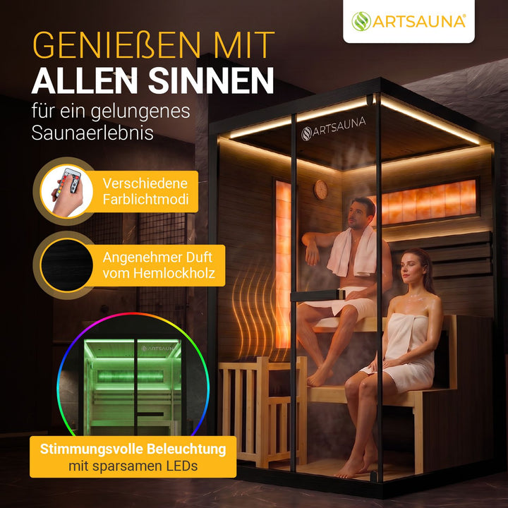 Traditionelle Sauna Vantaa - Schwarz