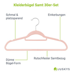 Kleiderbügel - Samt