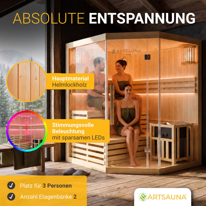 Indoor Sauna Espoo 150 Premium
