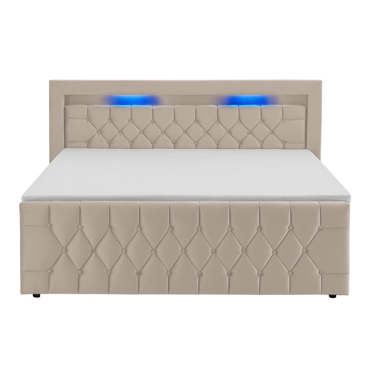 Boxspringbett Leona - Samt