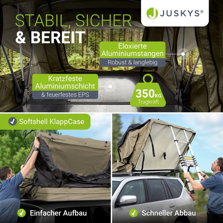 Dachzelt Lago für 2-3 Personen