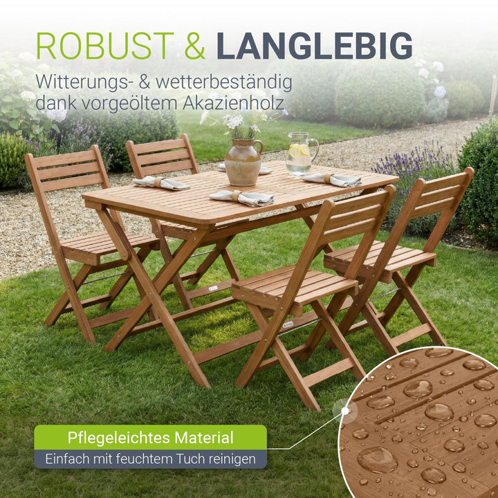 Gartenmöbel-Set Rimini aus Akazienholz