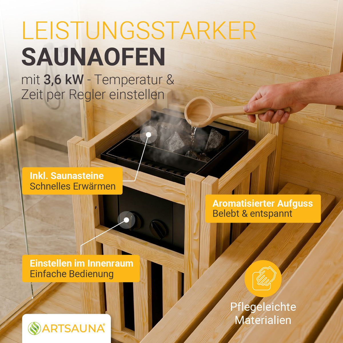 Traditionelle Sauna Vantaa - Schwarz