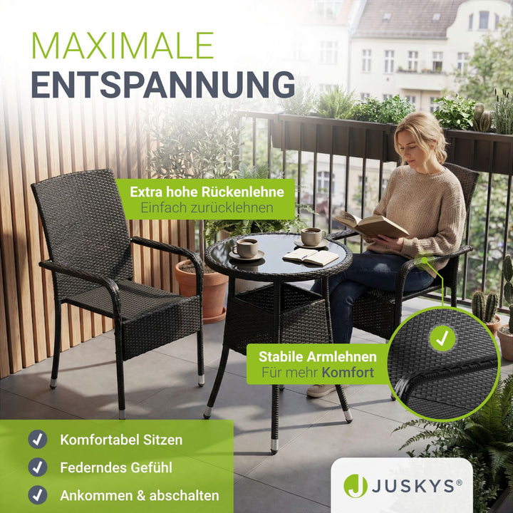 Polyrattan Gartenstühle Yoro