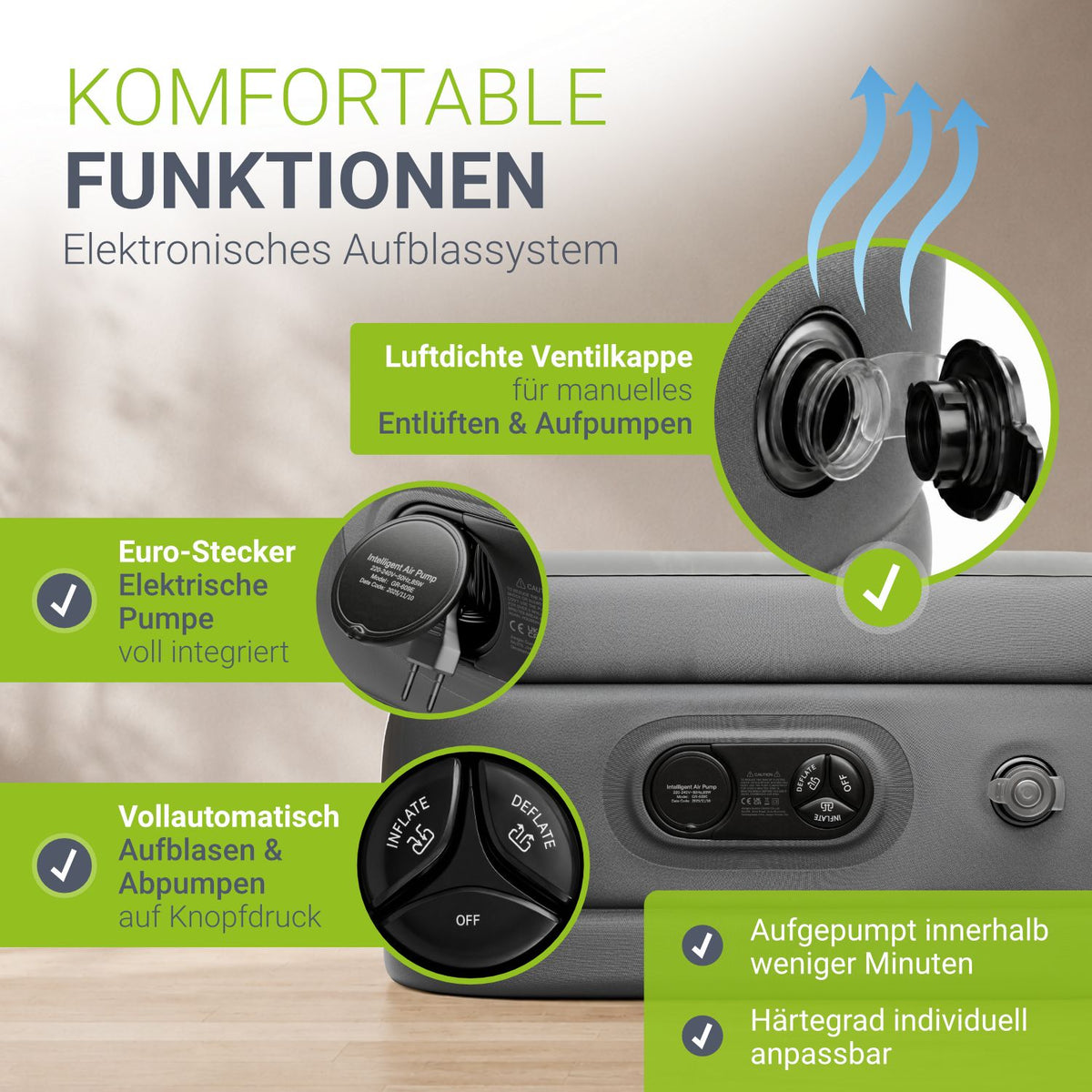 Selbstaufblasende Luftmatratze Sapri