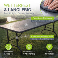 Klappbarer Gartentisch Easyfold