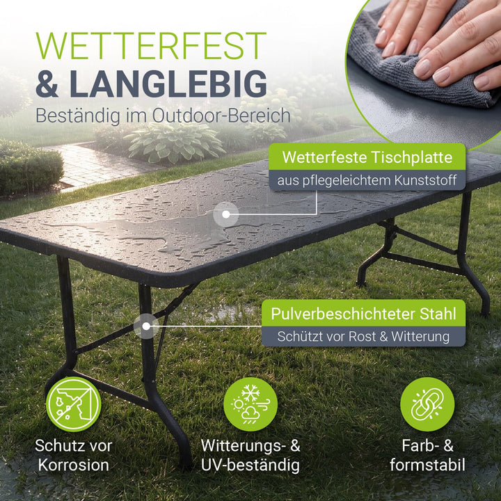 Klappbarer Gartentisch Easyfold