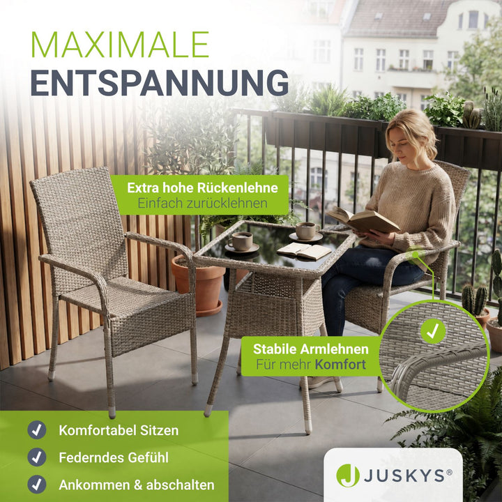 Polyrattan Gartenstühle Yoro