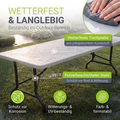 Klappbarer Gartentisch Easyfold