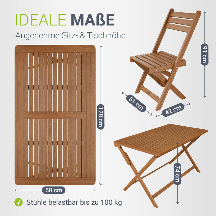 Gartenmöbel-Set Rimini aus Akazienholz
