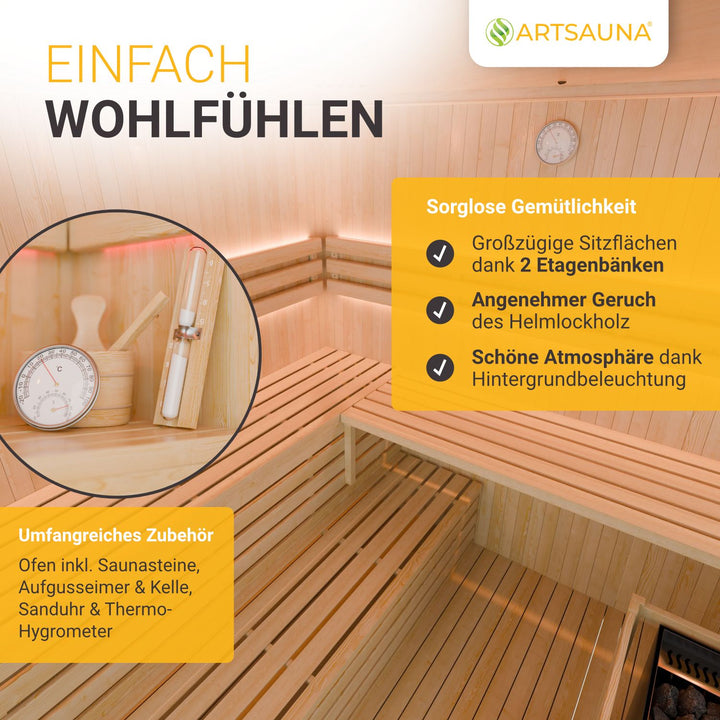 Indoor Sauna Espoo 200 Premium