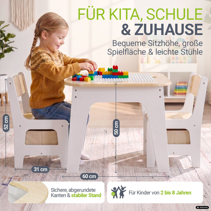 Spieltisch mit zwei Stühlen Milou