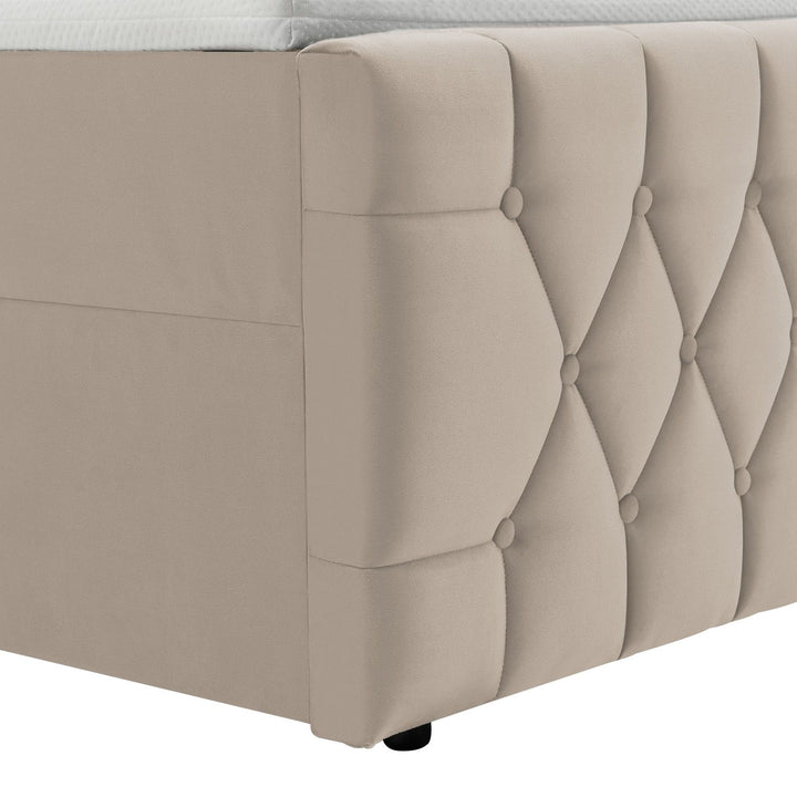 Boxspringbett Leona - Samt