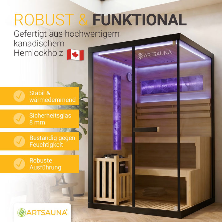 Traditionelle Sauna Vantaa - Schwarz