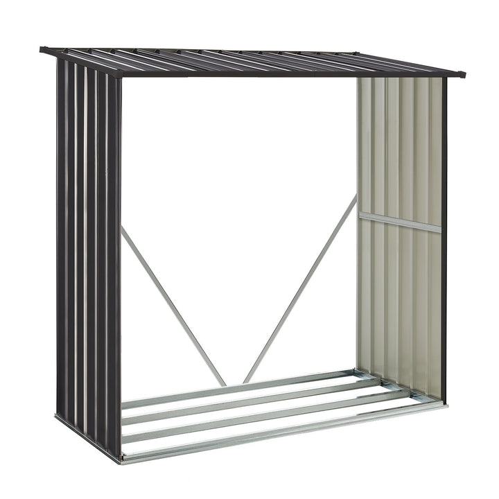 Holzunterstand Metall Enno