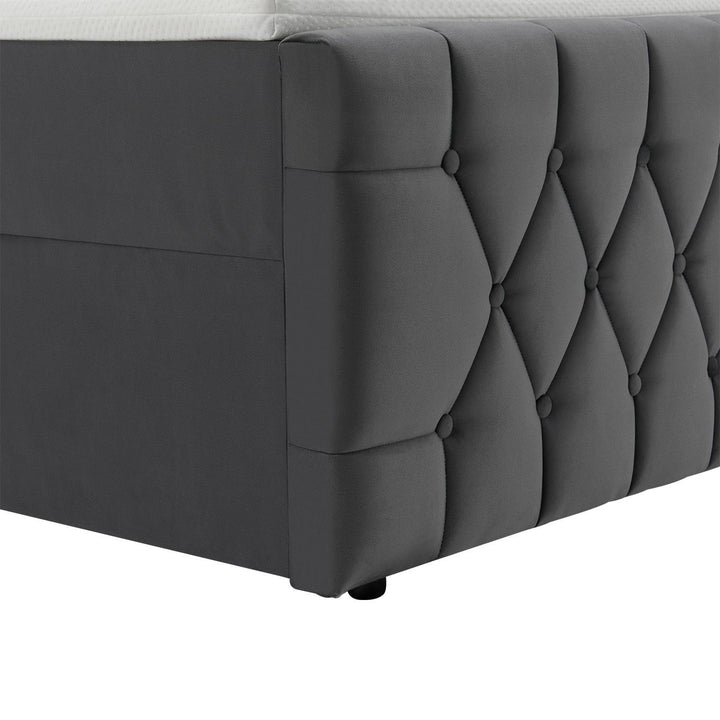 Boxspringbett Leona - Samt