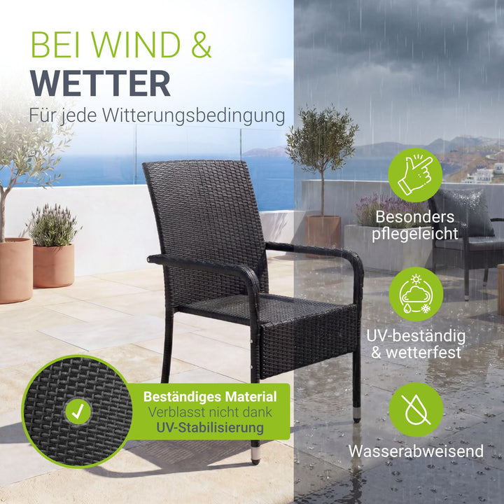 Polyrattan Gartenstühle Yoro