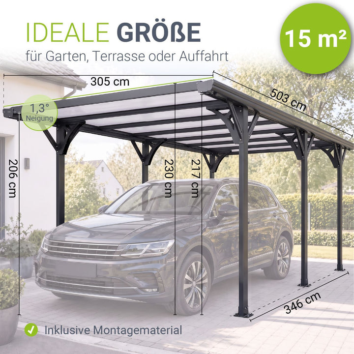 Carport 5x3 m - diverse Modelle
