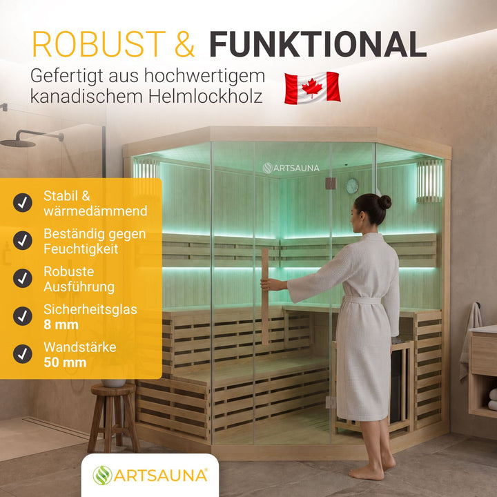 Indoor Sauna Espoo 200 Premium