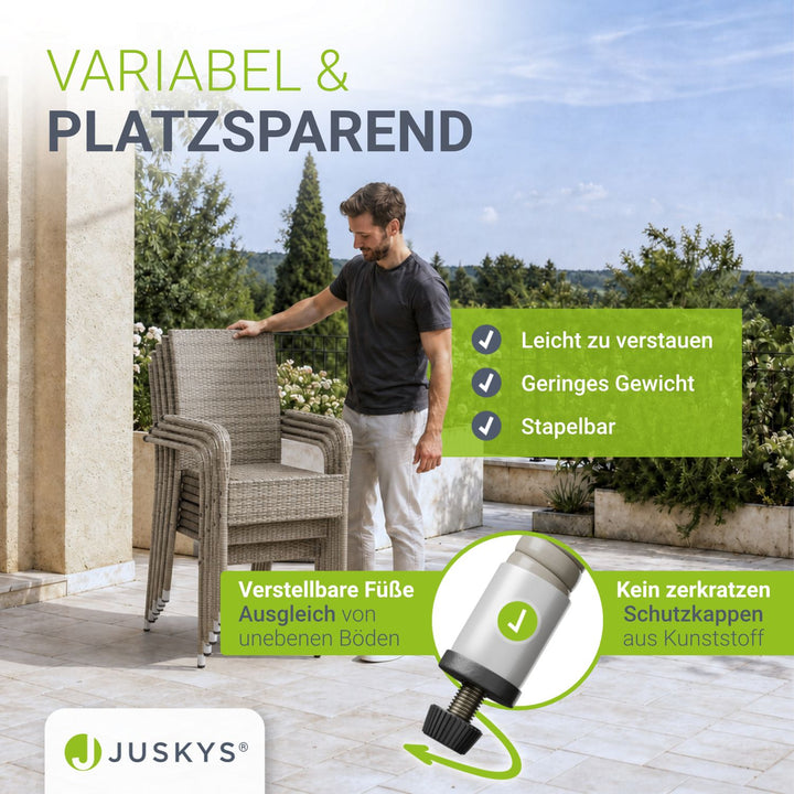 Polyrattan Gartenstühle Yoro