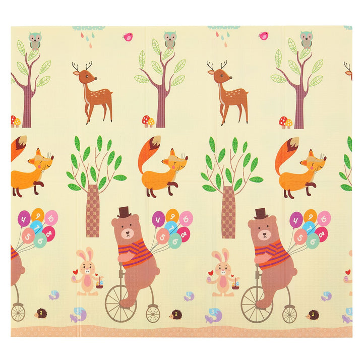 Spielmatte 180 x 200 cm mit diversen Tiermotiven