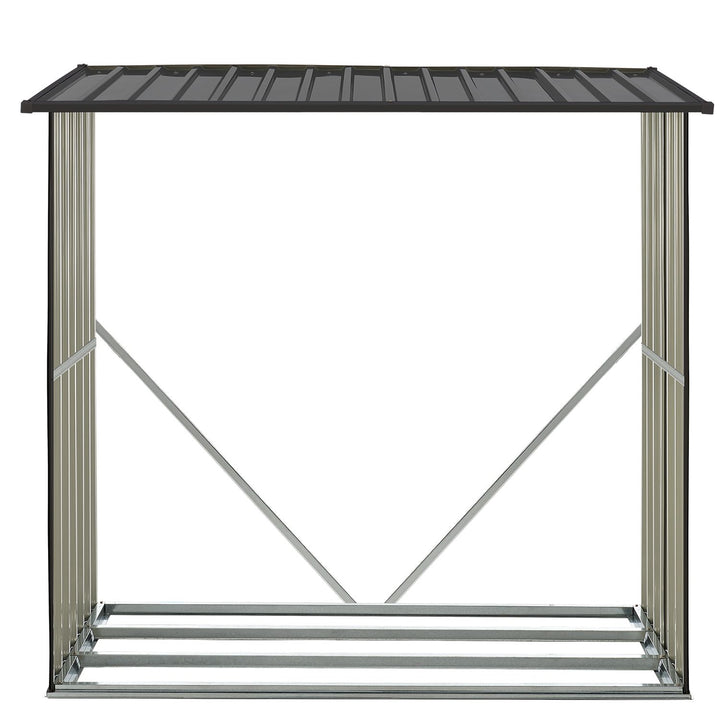 Holzunterstand Metall Enno