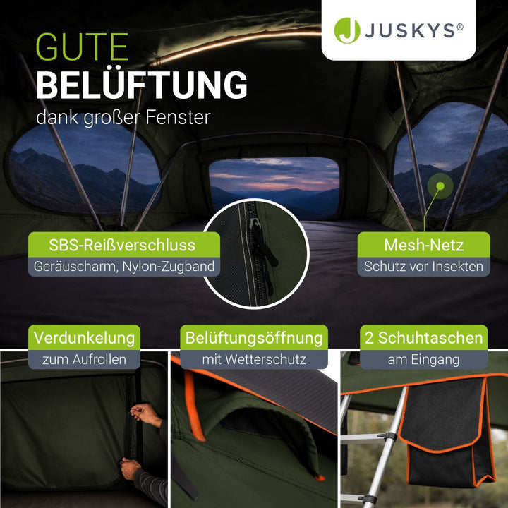 Dachzelt Lago für 2-3 Personen
