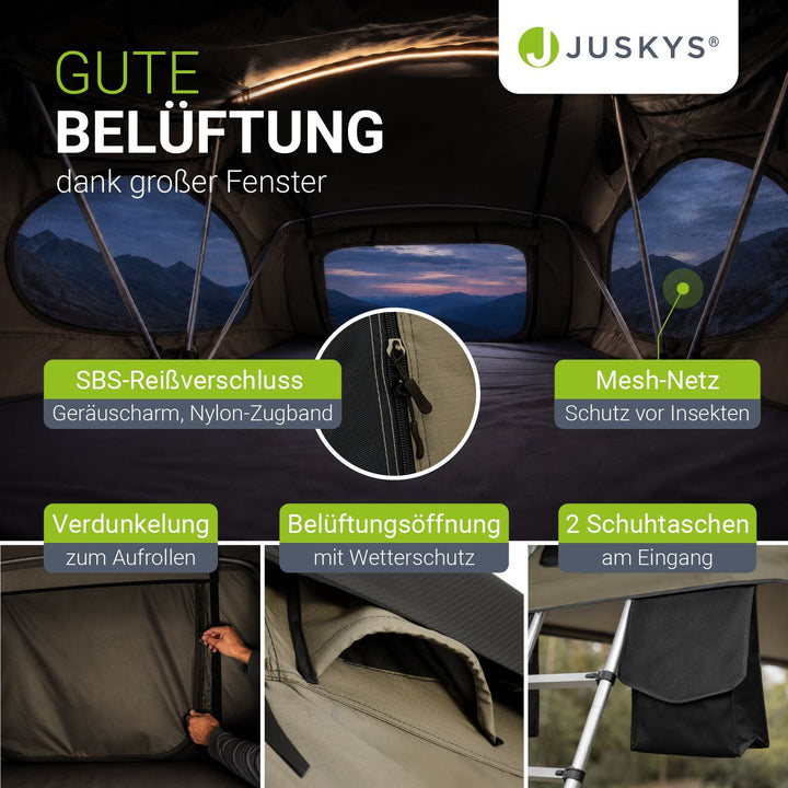 Dachzelt Lago für 2-3 Personen