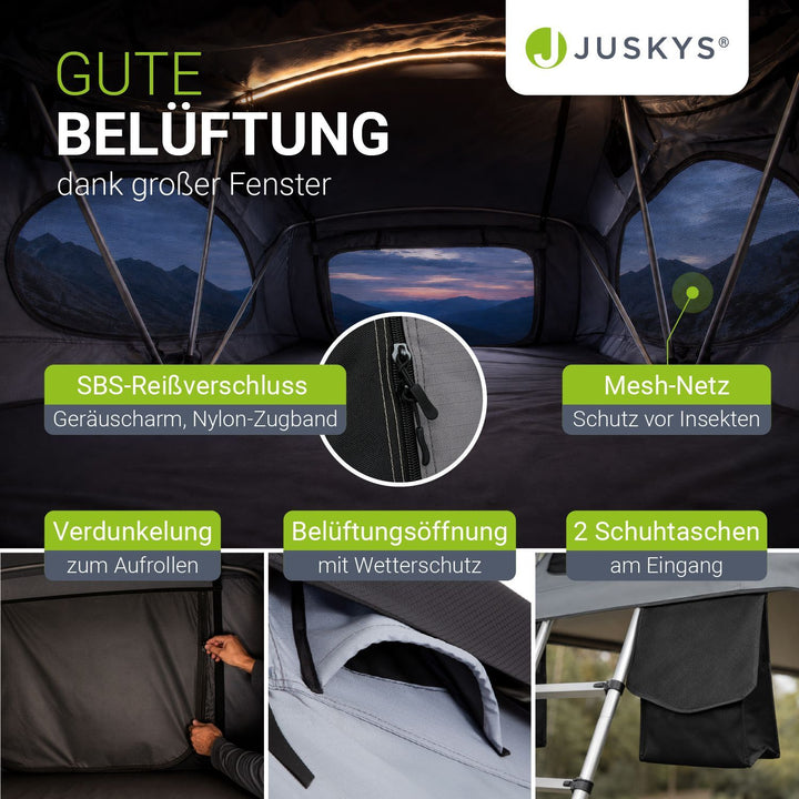 Dachzelt Lago für 2-3 Personen
