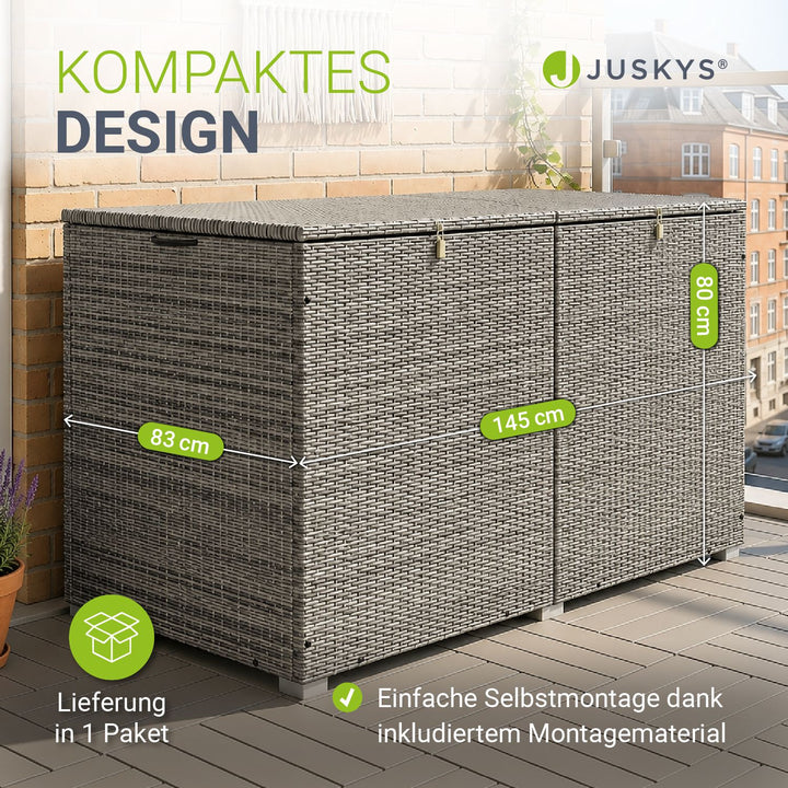 Polyrattan Auflagenbox Ikaria