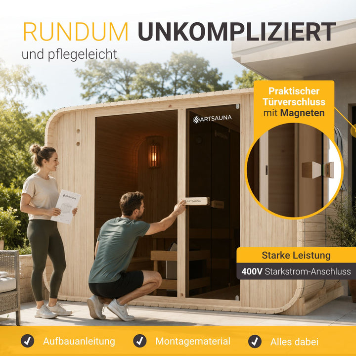 Cube Fasssauna Fjora XXL
