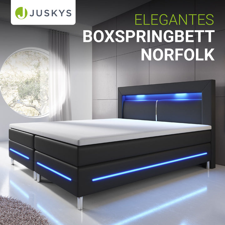 Boxspringbett Norfolk - Kunstleder