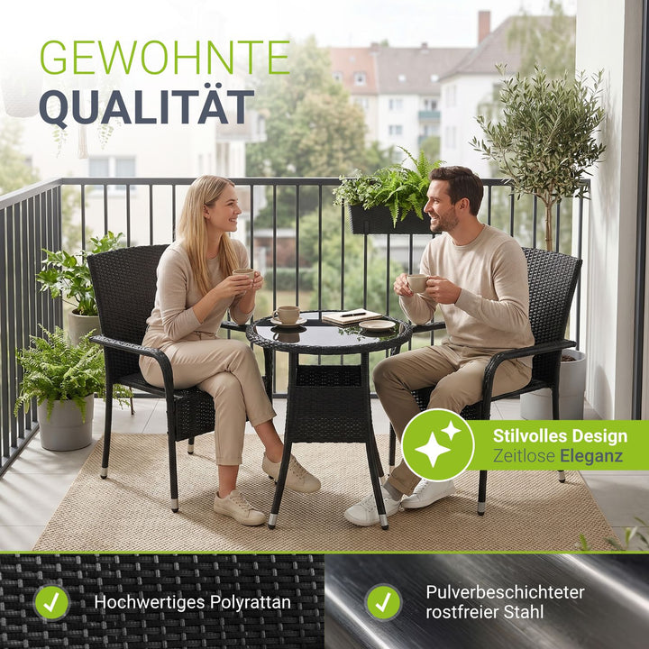 Polyrattan Gartenstühle Yoro