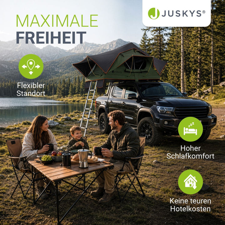 Dachzelt Lago für 2-3 Personen