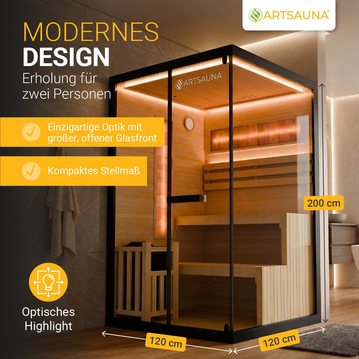 Traditionelle Sauna Vantaa - Schwarz