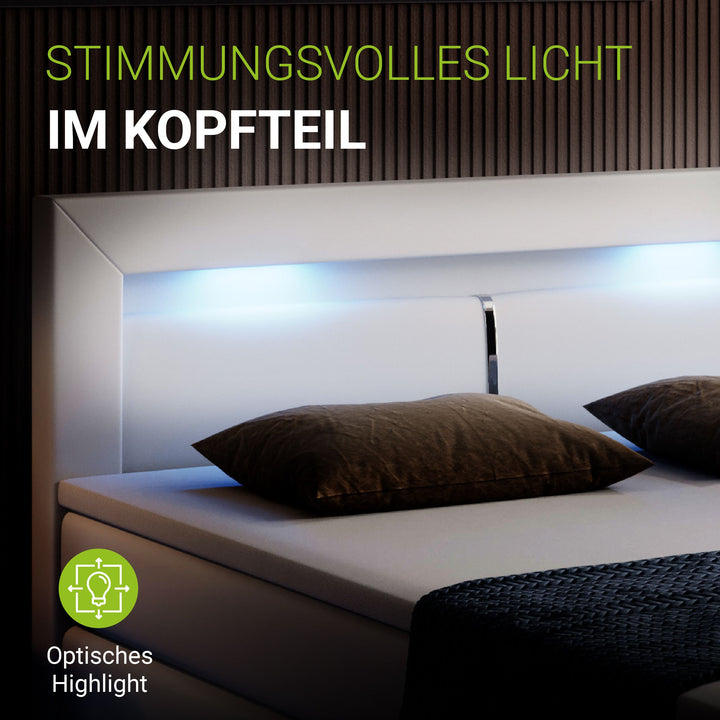 Boxspringbett Norfolk - Kunstleder